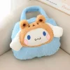 The hand-held, storable nap knee blanket, Japanese-style cute cartoon animal air conditioning blanket, student office nap blanket, hand-held, one-piece blanket, 100*150cm Application Scenario